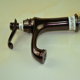 Traditional Style Oil-Rubbed Bronze Finish Countertop Bathroom Sink Faucet