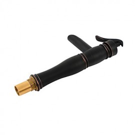 Vintage Centerset Antique Oil-Rubbed Bronze Finish Single Handle Brass Bathroom Sink Faucet - Black