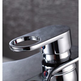 Chrome Finish Brass Waterfall Bathroom Sink Basin Faucet
