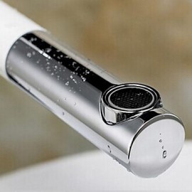 White Painting Single Handle Bathroom Sink Faucet