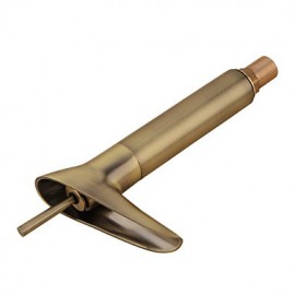 Winebowl Style Antique Brass Hot / Cold Faucet - Bronze