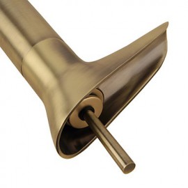 Winebowl Style Antique Brass Hot / Cold Faucet - Bronze