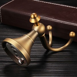 Bathroom Products, 1pc High Quality Antique Brass Robe Hook
