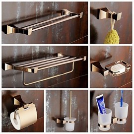 Towel Bars, 1set Modern Brass Bathroom Accessory Set Bathroom