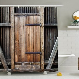 Shower Curtains Neoclassical Polyester Architecture Machine Made