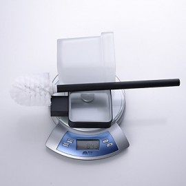 Toilet Brush Holder, 1set High Quality Modern Brass A Grade ABS Toilet Brush Holder Bathroom Wall Mounted