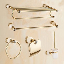 Bathroom Accessory Set, 1set Contemporary Brass Bathroom Accessory Set Bathroom
