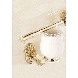 Toilet Brush Holder, 1set Multifunction Modern Metal Toilet Brush Holder Wall Mounted