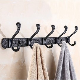 Robe Hooks, 1pc High Quality Contemporary Aluminum Robe Hook Bathroom Other Tools Wall Mounted