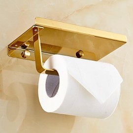 Toilet Paper Holders, 1 pc Contemporary Brass Toilet Paper Holder Bathroom