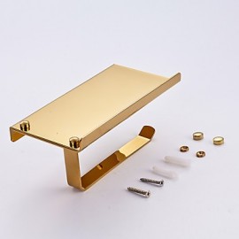 Toilet Paper Holders, 1 pc Contemporary Brass Toilet Paper Holder Bathroom