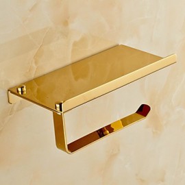 Toilet Paper Holders, 1 pc Contemporary Brass Toilet Paper Holder Bathroom