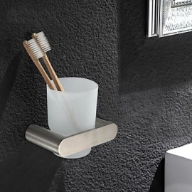 Toothbrush Holder, 1pc High Quality Traditional Stainless Steel Toothbrush Holder Wall Mounted