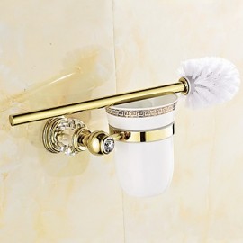 Toilet Brush Holder, 1 pc Contemporary Brass Toilet Paper Holder Bathroom