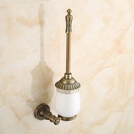 Toilet Brush Holder, 1 pc Antique Brass Toilet Brush Holder Bathroom