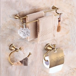 Bathroom Accessory Set, 1set Neoclassical Brass Bathroom Accessory Set Bathroom