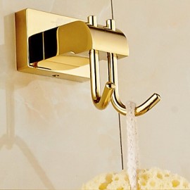 Robe Hooks, 1 pc Contemporary Brass Robe Hook Bathroom