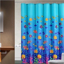 Shower Curtains Neoclassical Polyester Animal Machine Made
