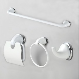 Bathroom Accessory Set, 1set Modern Style Stainless Steel + A Grade ABS Bathroom Accessory Set Bathroom
