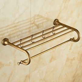 Towel Bars, 1 pc Antique Brass Bathroom Shelf Bathroom