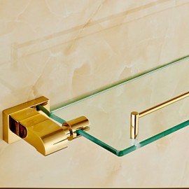 Towel Bars, 1 pc Contemporary Brass Bathroom Shelf Bathroom