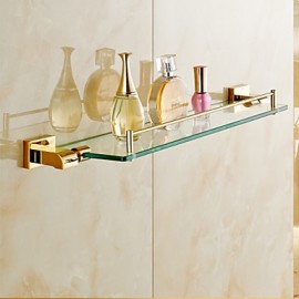 Towel Bars, 1 pc Contemporary Brass Bathroom Shelf Bathroom