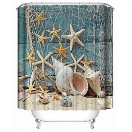 Shower Curtains Contemporary Polyester Novelty Waterproof