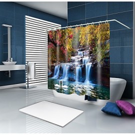 Shower Curtains & Hooks Country Polyester Animal Machine Made Waterproof