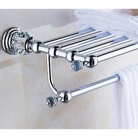 Towel Bars, 1 pc Contemporary Brass Bathroom Shelf Bathroom