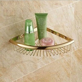 Towel Bars, 1pc High Quality Antique Brass Bathroom Shelf