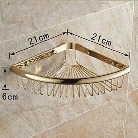 Towel Bars, 1pc High Quality Antique Brass Bathroom Shelf