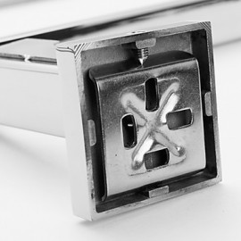 Towel Bars, 1pc High Quality Contemporary Stainless Steel Glass Bathroom Shelf