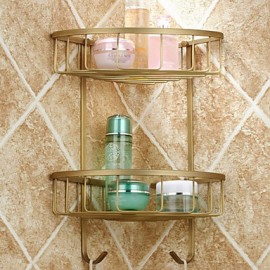Bathroom Products, 1 pc Antique Brass Bathroom Shelf Bathroom