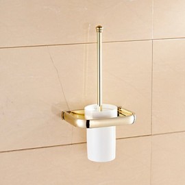 Toilet Brush Holder, 1 pc Neoclassical Brass Toilet Brush Holder Bathroom