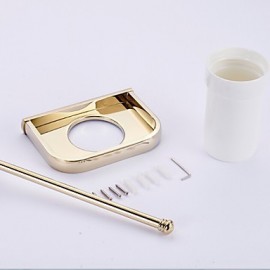 Toilet Brush Holder, 1 pc Neoclassical Brass Toilet Brush Holder Bathroom