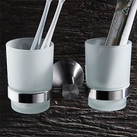 Toothbrush Holder, 1 pc Modern Stainless Steel Toothbrush Holder Bathroom