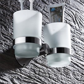 Toothbrush Holder, 1 pc Modern Stainless Steel Toothbrush Holder Bathroom