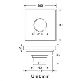 Drains, 1 pc Modern Brass Drain Bathroom
