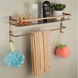 Towel Bars, 1 pc Contemporary Aluminum Zinc Alloy Bathroom Shelf Bathroom