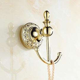 Bathroom Products, 1 pc Neoclassical Brass Robe Hook Bathroom