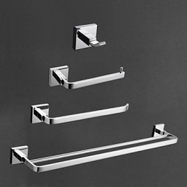 Bathroom Accessory Set, High Quality Contemporary Brass Bathroom Accessory Set Wall Mounted
