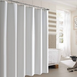 Shower Curtains Neoclassical Polyester Plaid Machine Made