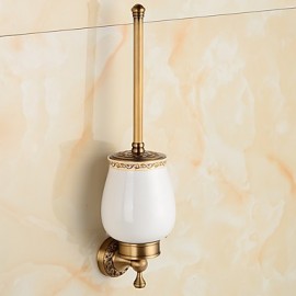 Toilet Brush Holder, 1 pc Antique Brass Toilet Brush Holder Bathroom