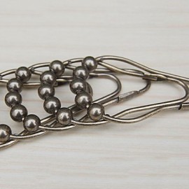 Shower Curtains, 1pc Shower Curtain Hooks Brass Bathroom