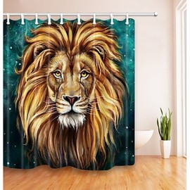 Shower Curtains, 1pc Bathroom Set Cotton Polyester Animal Bathroom