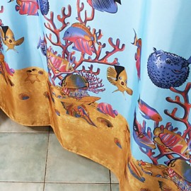 Shower Curtains Modern Polyester Novelty Machine Made