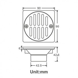 Drains, 1 pc Modern Brass Drain Bathroom