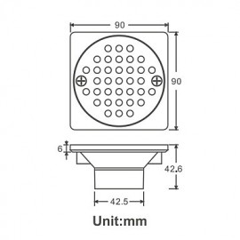 Drains, 1 pc Modern Brass Drain Bathroom