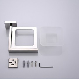 Bathroom Accessory Set, 1 pc Contemporary Stainless Steel Soap Dishes & Holders Bathroom