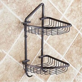 Towel Bars, 1pc High Quality Antique Brass Bathroom Shelf